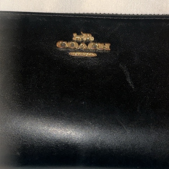 COACH Black Leather Wallet.zip around - Picture 14 of 14